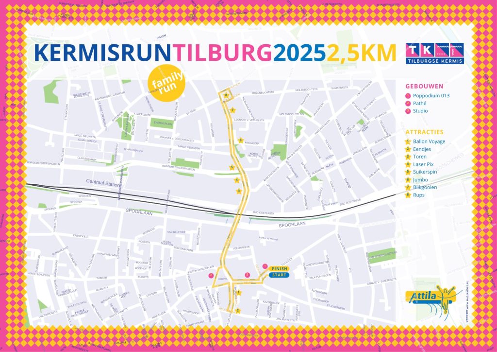 Parcours Kermisrun 2025 2,5km Family Run
